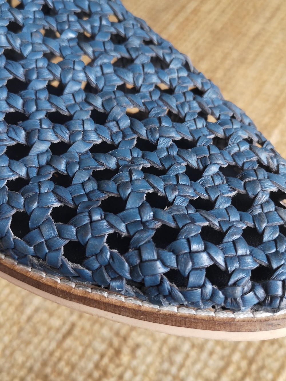 Free People blue woven leather flats - Picture 5 of 15